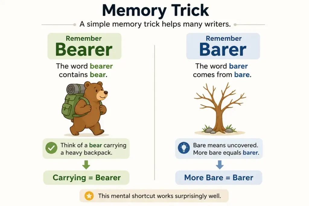 Bearer Vs Barer Memory Trick