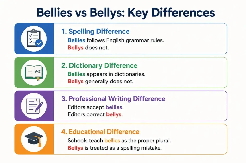 Bellies Vs Bellys Key Differences