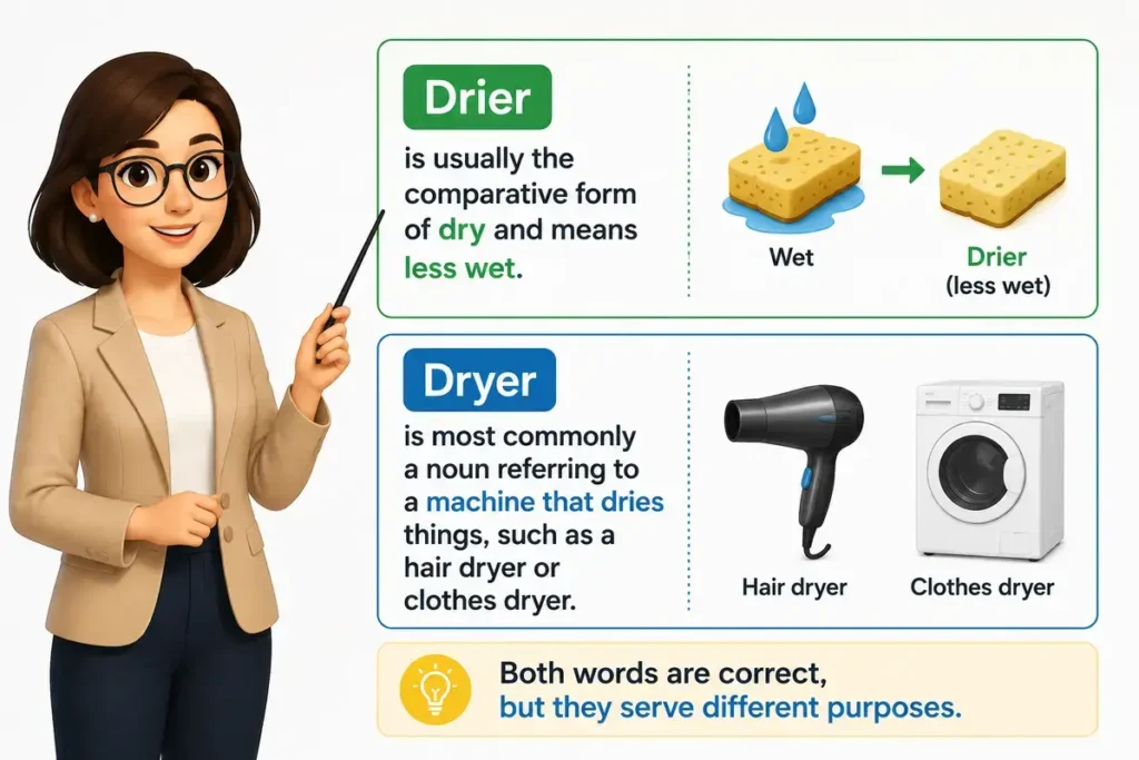  Drier Vs Dryer Quick Definition