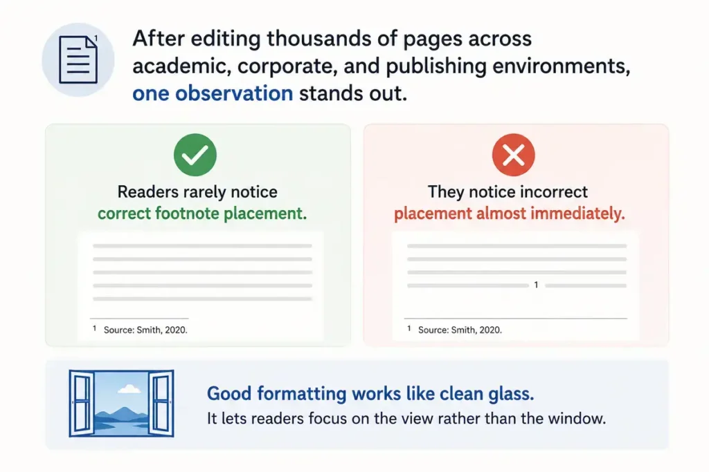 Expert Language Insight Footnote Before Or After Period