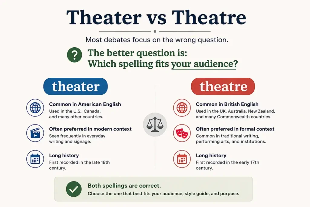 Expert Language Insight On Theater Or Theatre
