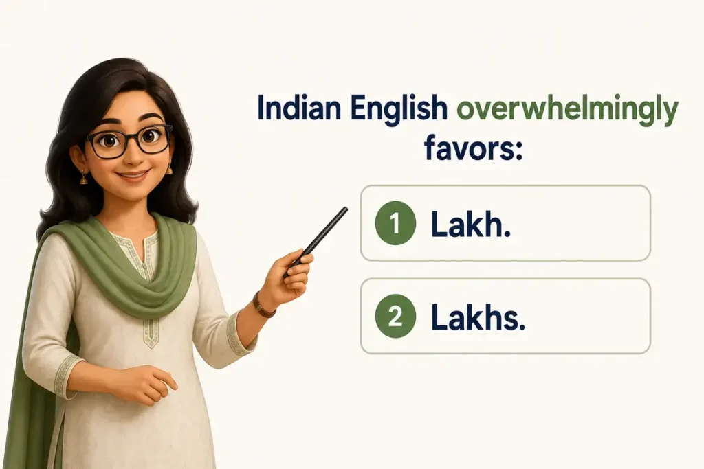 Lacs Or Lakhs Indian English