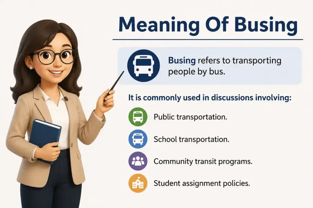 Meaning Of Busing Or Bussing