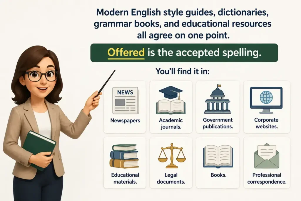 Offered Vs Offerred Meaning Comparison