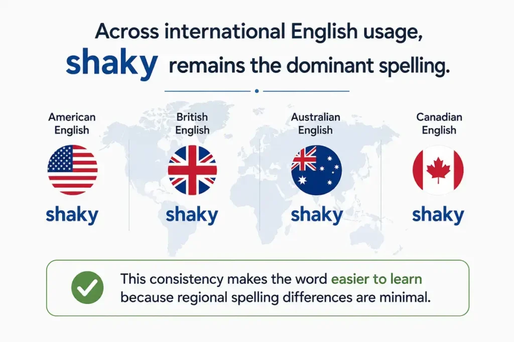 Shakey Or Shaky Global English