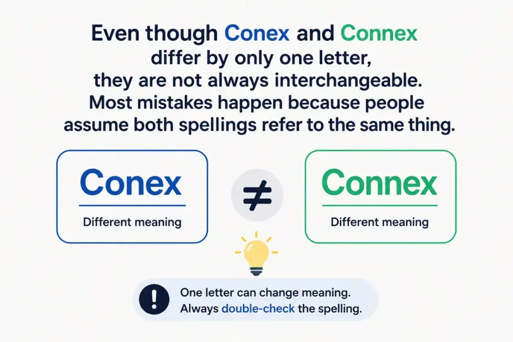 Conex Or Connex Common Mistakes