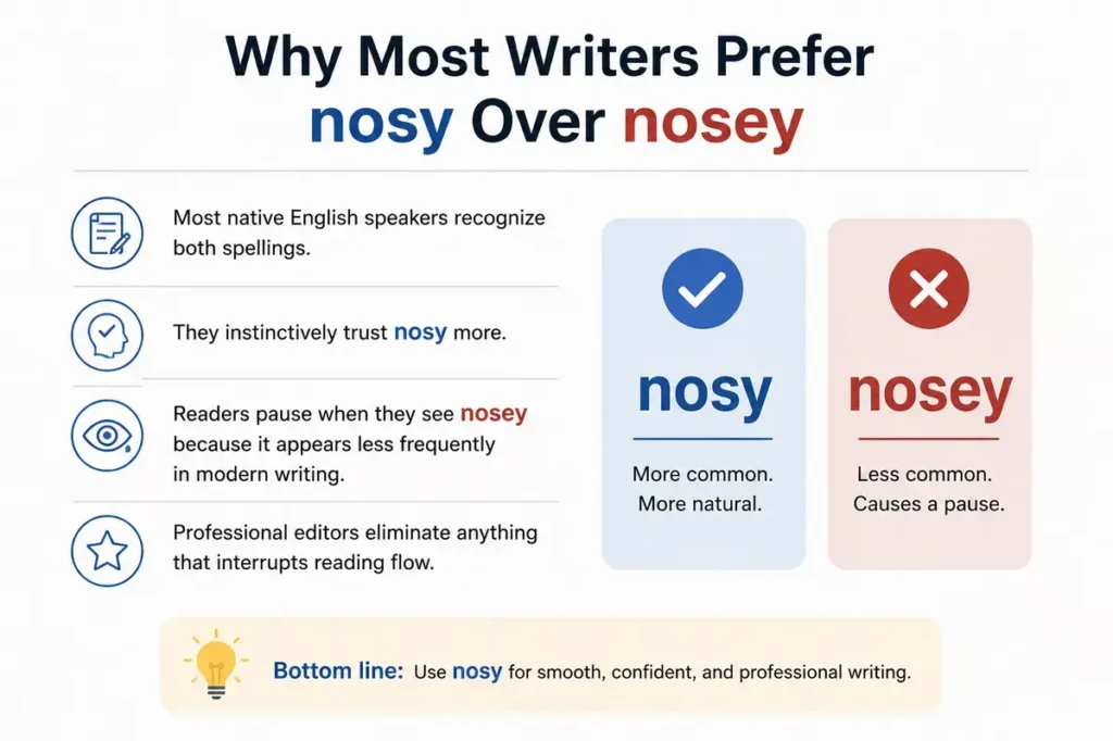 Nosey Or Nosy Expert Language Insight