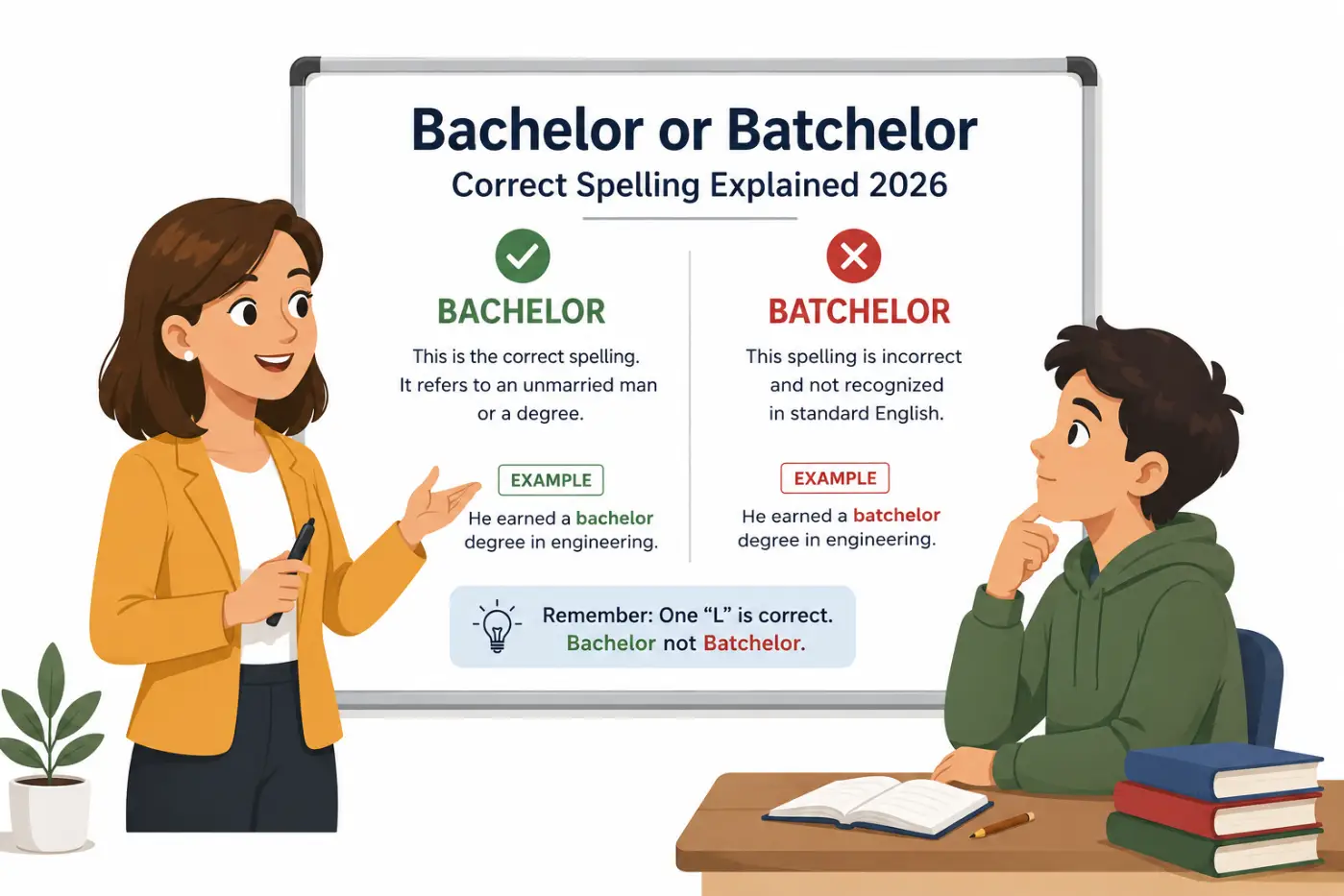 Bachelor or Batchelor Correct Spelling Explained 2026