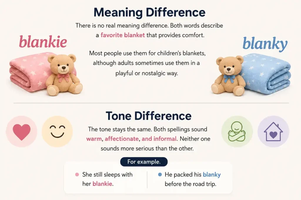Blankie vs Blanky Key Differences