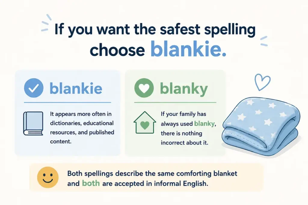 Blankie vs Blanky Quick Answer