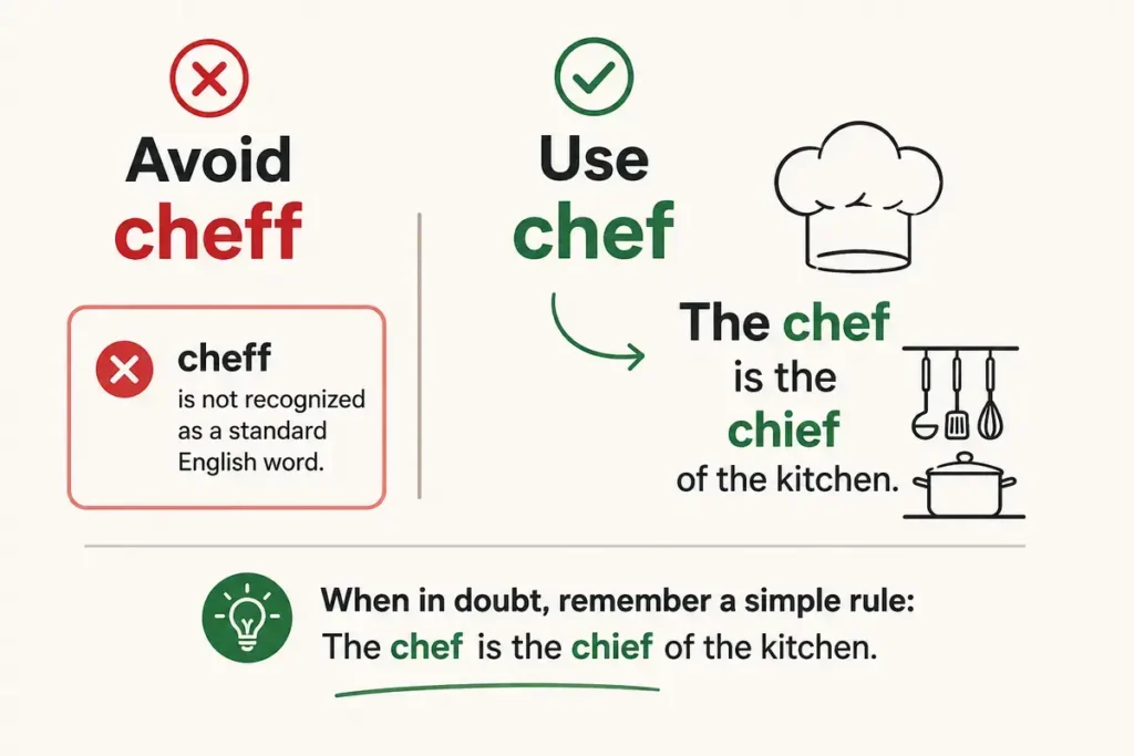 Cheff Or Chef Which One Should You Use