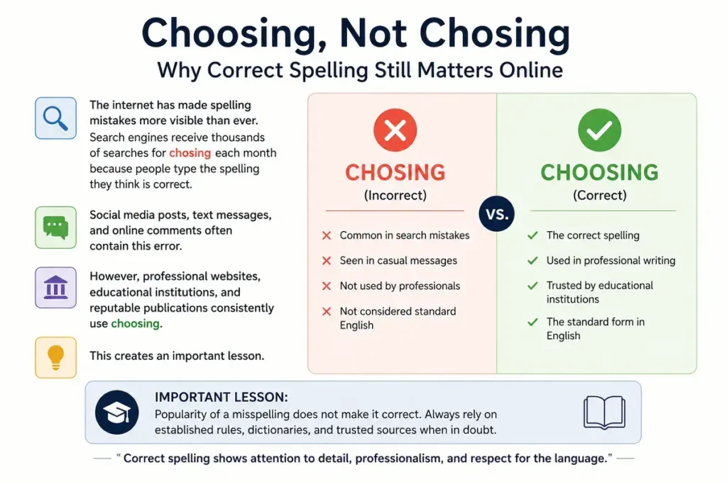 Choosing Or Chosing In Digital Communication