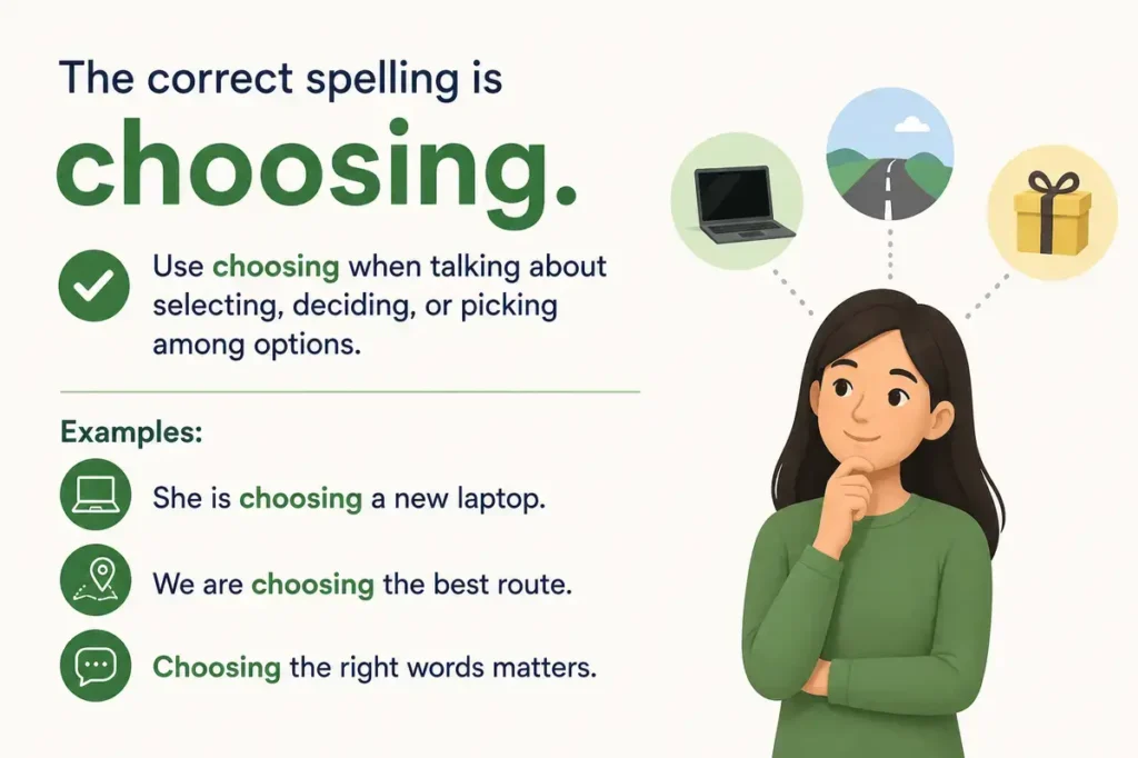 Choosing Or Chosing Quick Answer