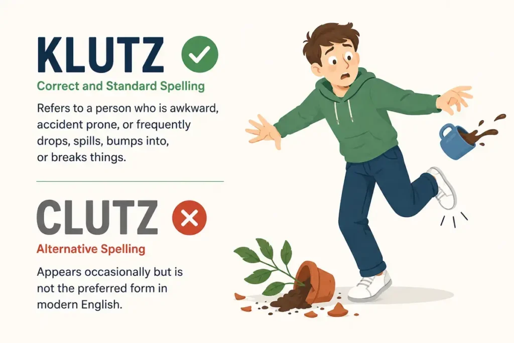 Clutz or Klutz Quick Definition