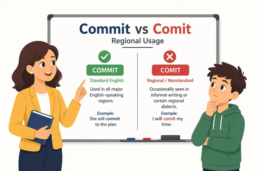 Commit vs Comit Regional Usage