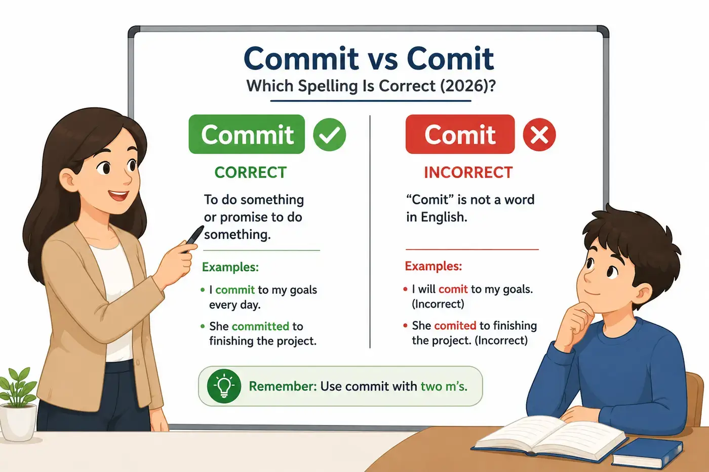 Commit vs Comit Which Spelling Is Correct(2026)