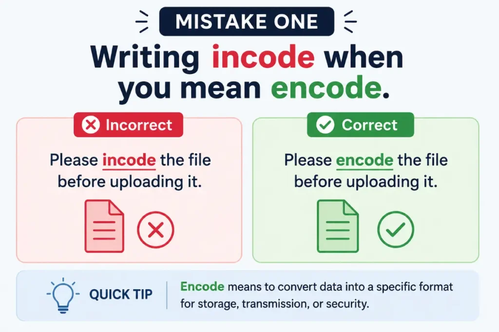 Common Mistakes With Encode Vs Incode