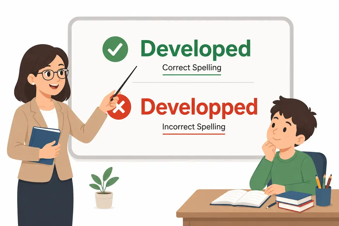 Developed vs Developped Which Spelling Is Correct?(2026)
