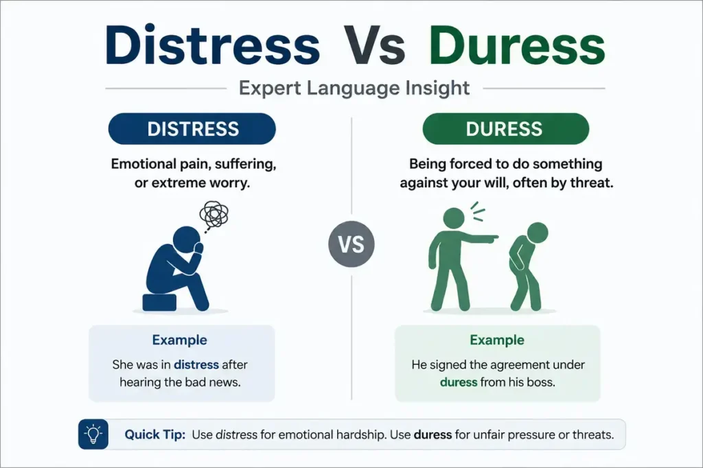 Distress Vs Duress Expert Language Insight