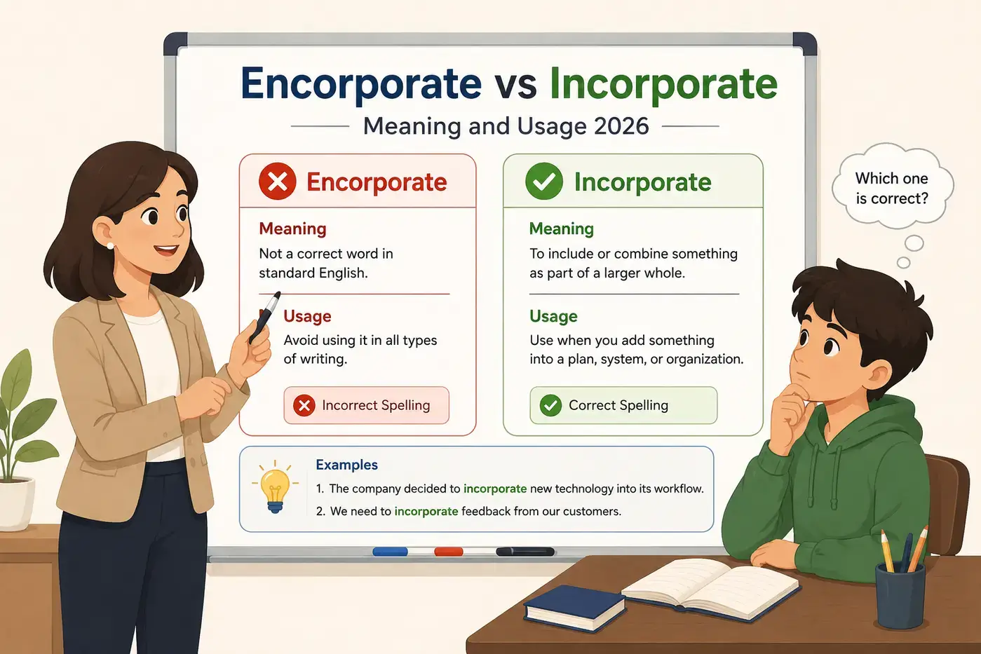 Encorporate vs Incorporate Meaning and Usage 2026