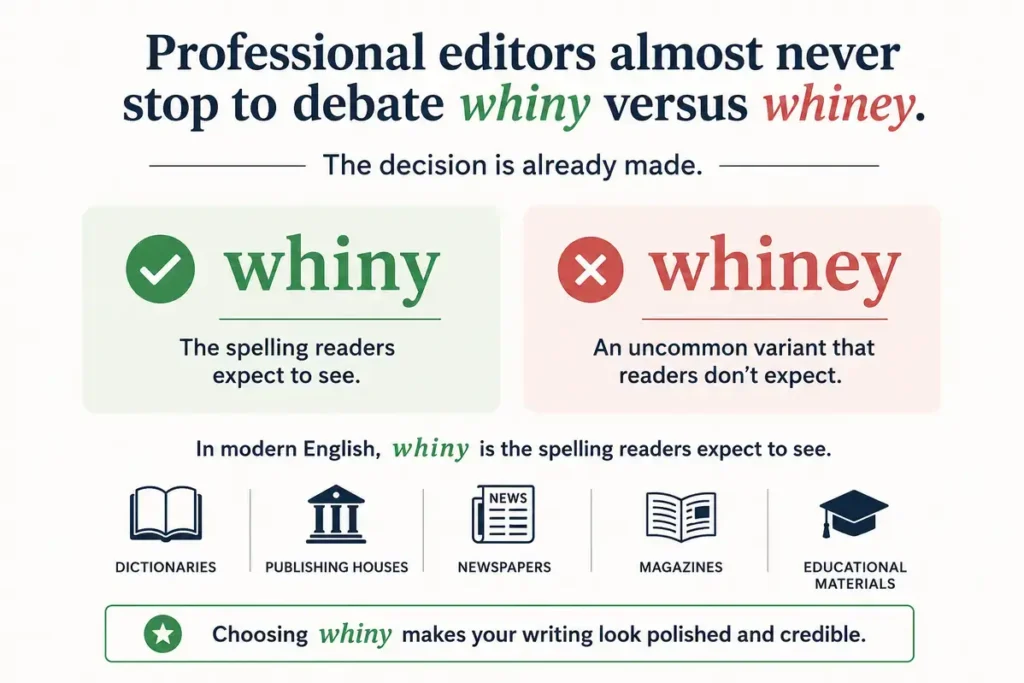 whiny vs whiney Expert Language Insight