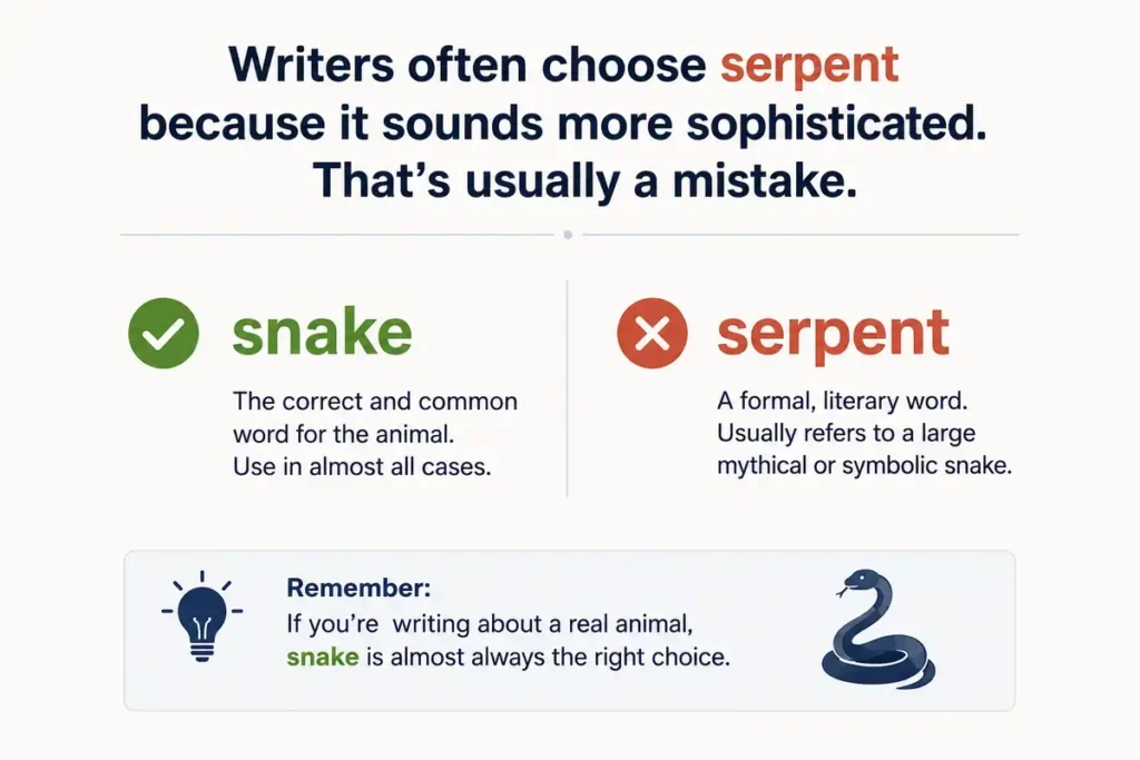 Expert Language Insight On Serpent Vs Snake
