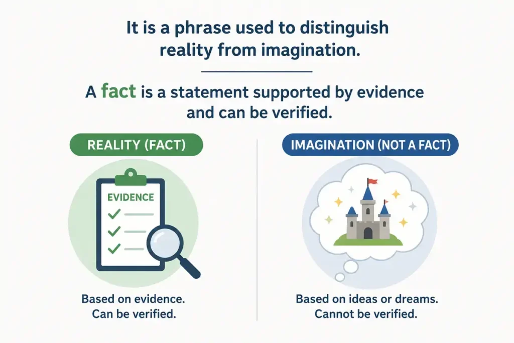 Fact or fiction Quick Definition