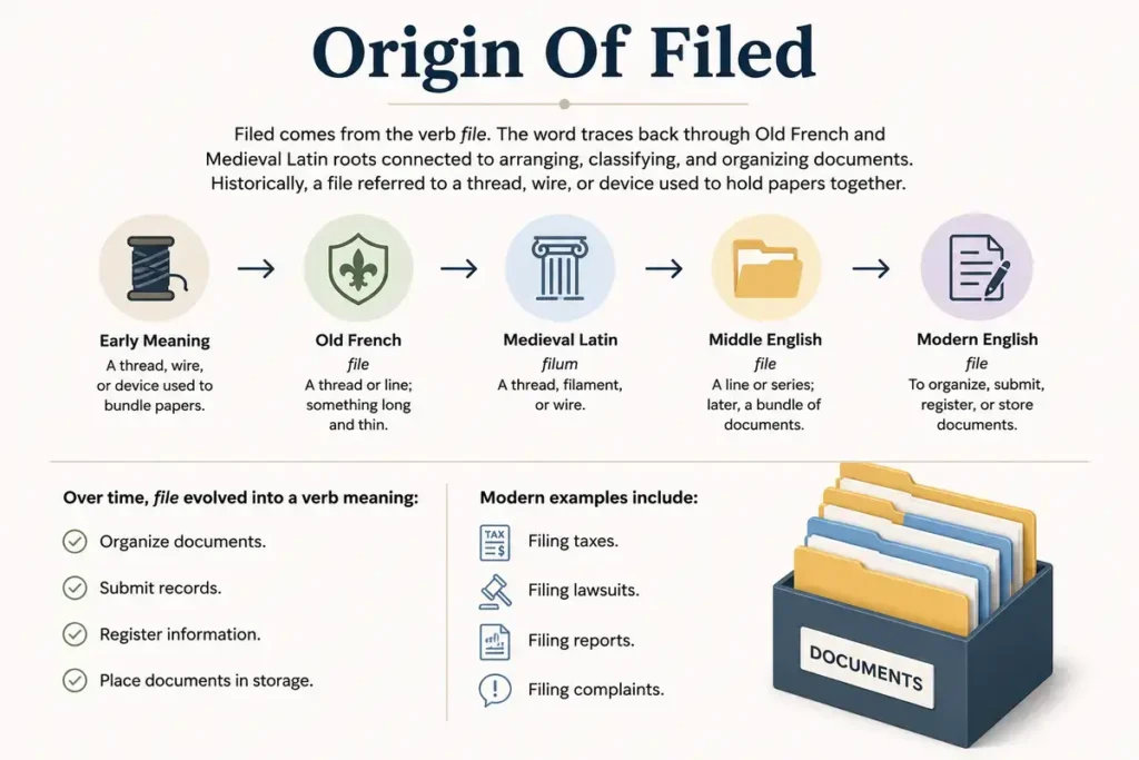 Filed Vs Filled Etymology And Word Origin