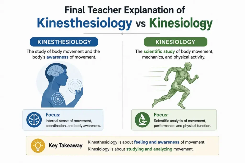 Final Teacher Explanation of Kinesthesiology vs Kinesiology