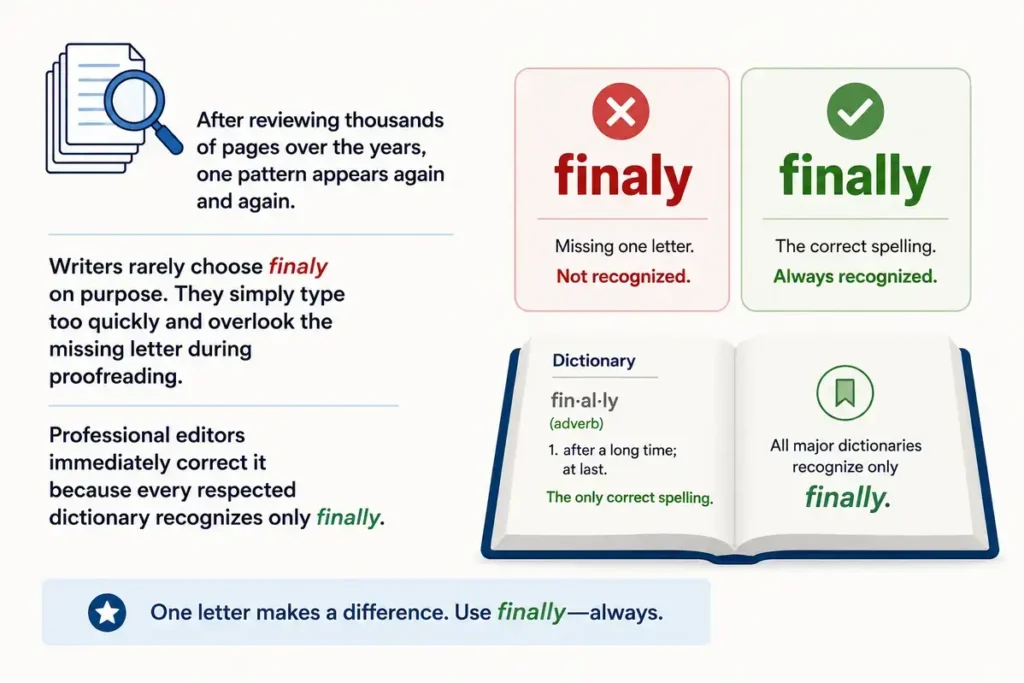Finaly vs Finally Expert Editor Insight