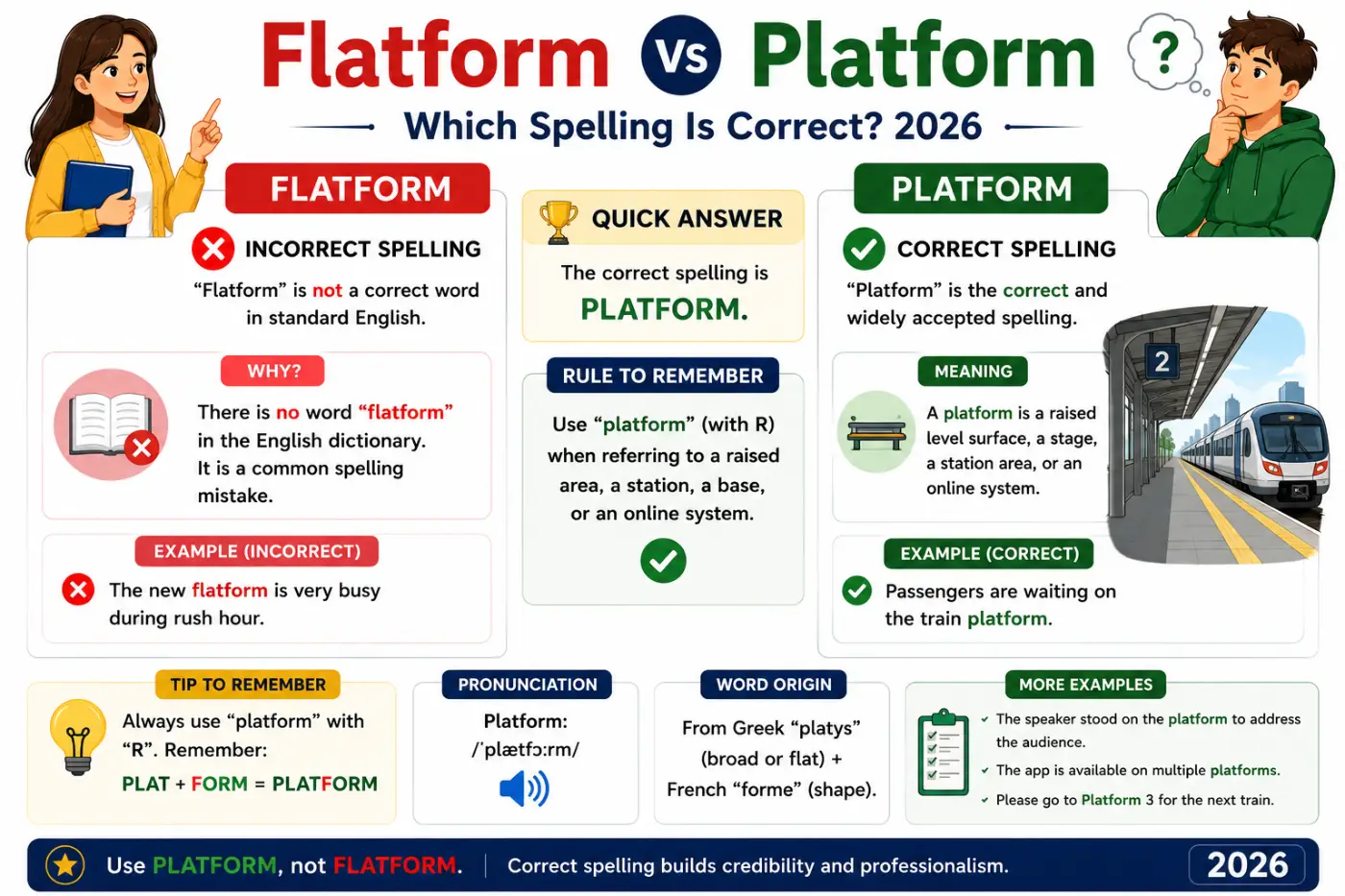 Flatform Vs Platform Which Spelling Is Correct 2026