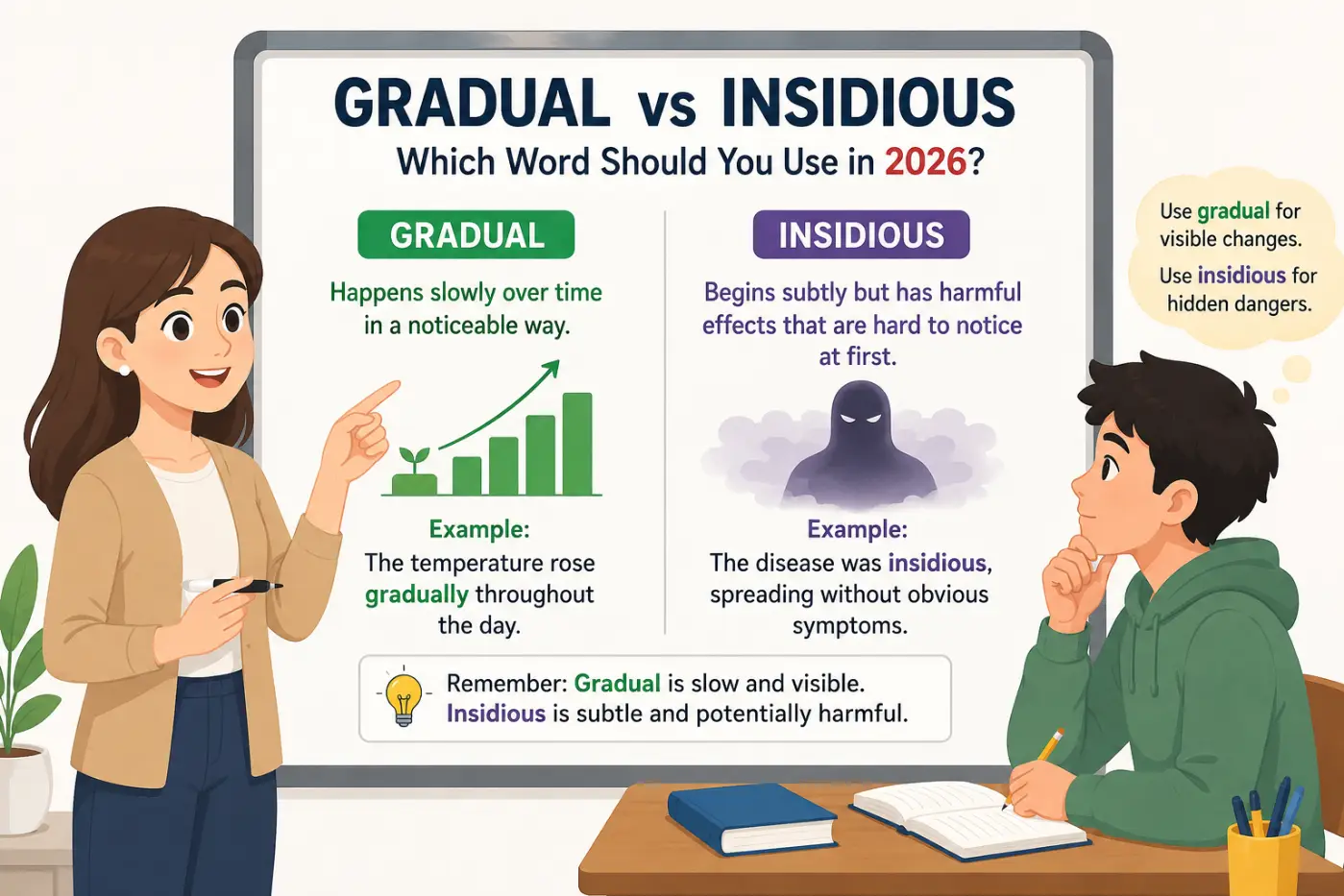 Gradual Vs Insidious Which Word Should You Use 2026