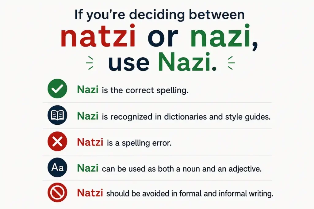 Natzi Or Nazi Quick Answer