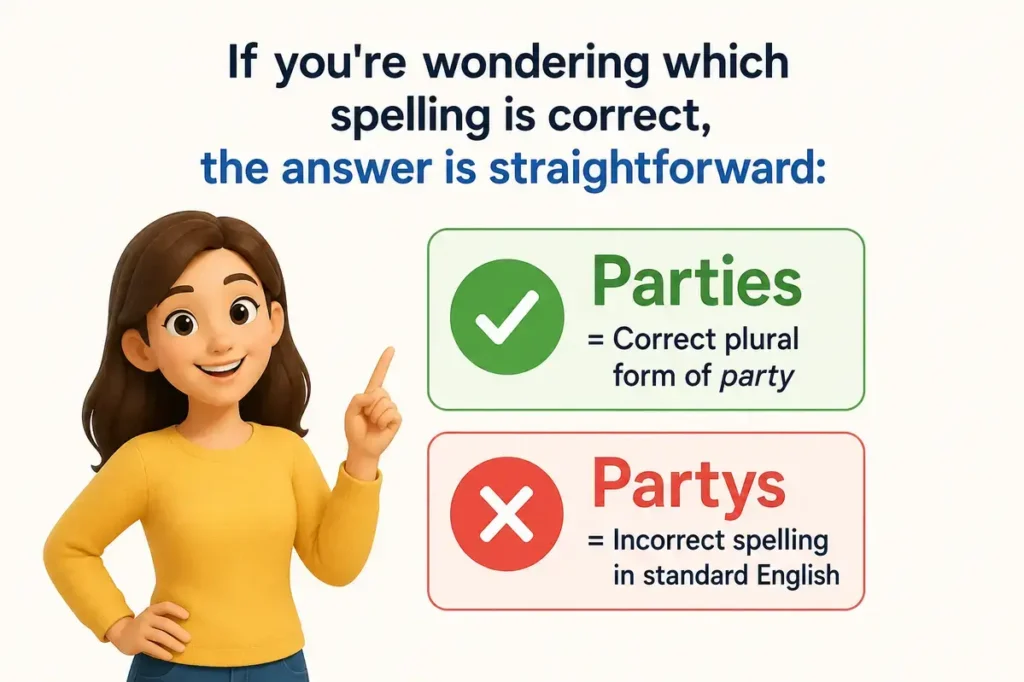 Partys vs Parties Quick Answer