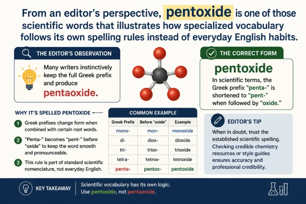 Pentoxide vs Pentaoxide Expert Language Insight