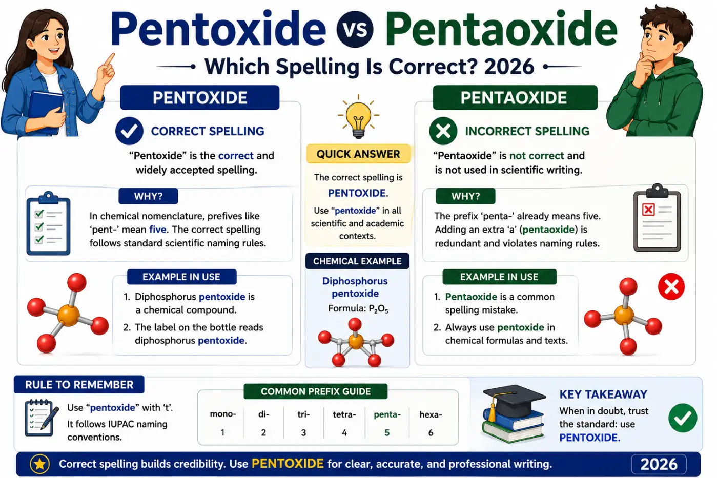 Pentoxide vs Pentaoxide Which Spelling Is Correct? 2026