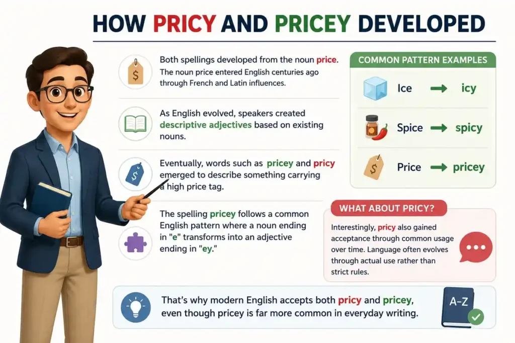 Pricy Or Pricey Etymology And Word Origin