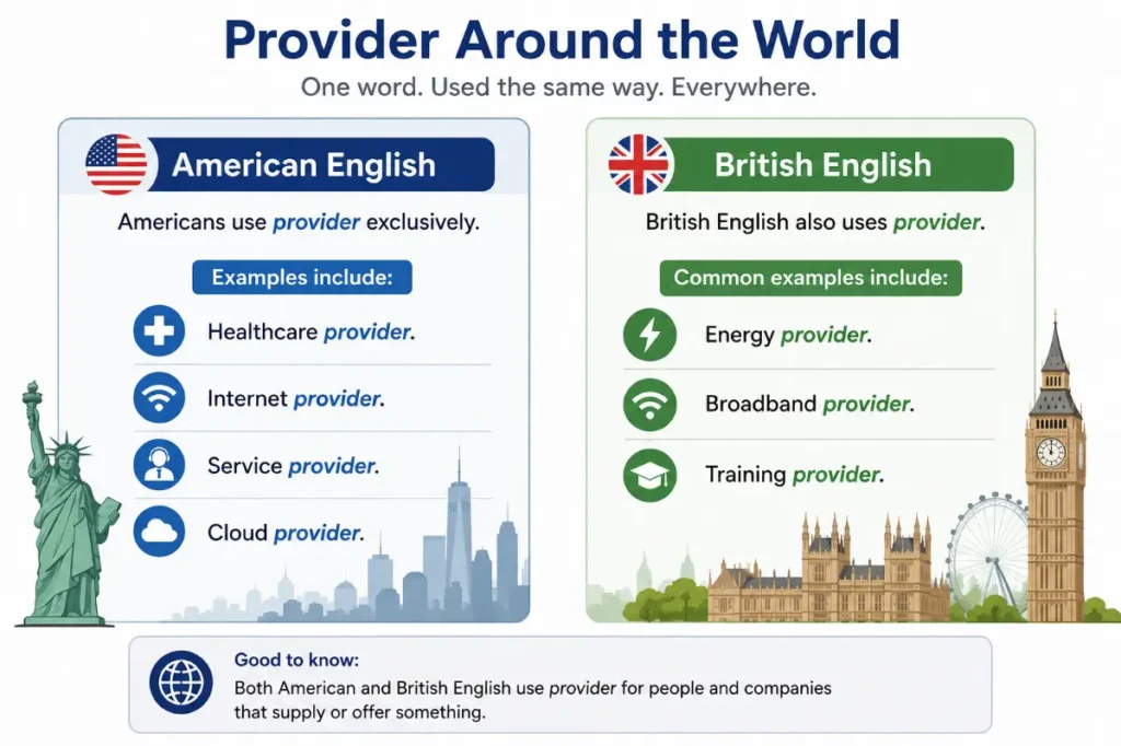 Provider vs Providor in Regional Usage