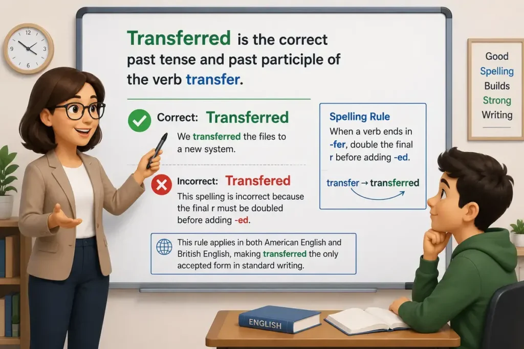 Transferred or transfered Quick Definition