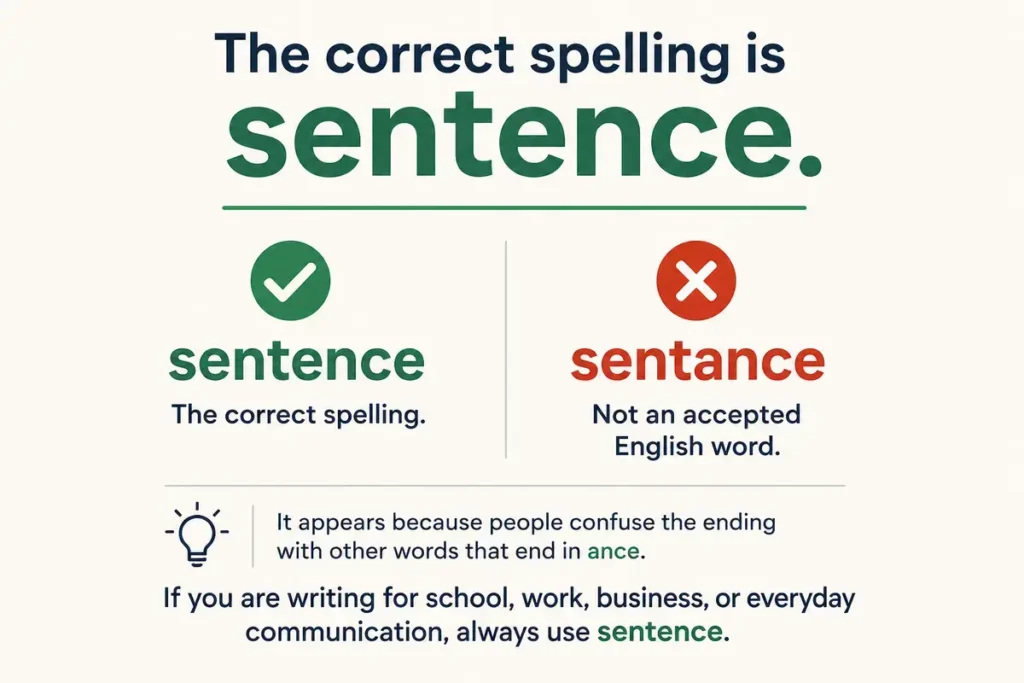 Sentence Or Sentance Quick Answer