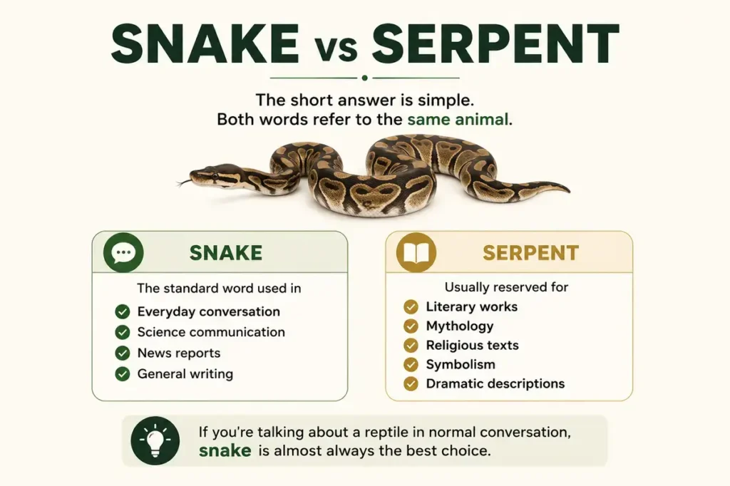 Serpent Vs Snake Quick Answer