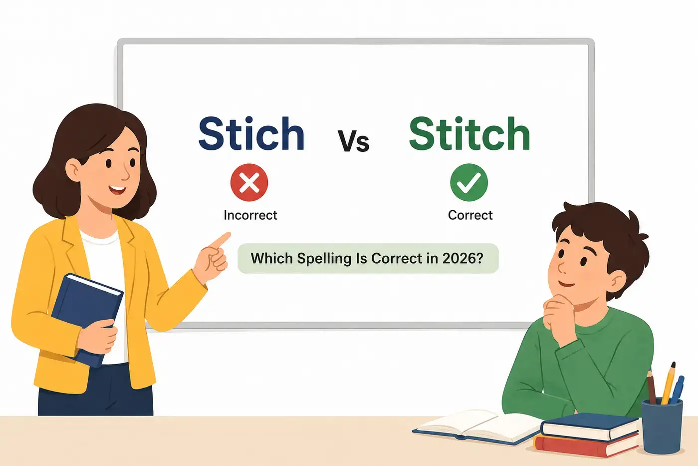 Stich Vs Stitch Which Spelling Is Correct in 2026?