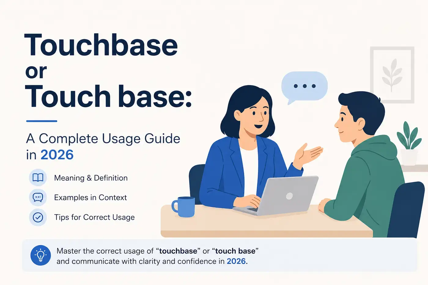 Touchbase or Touch base: A Complete Usage Guide in 2026