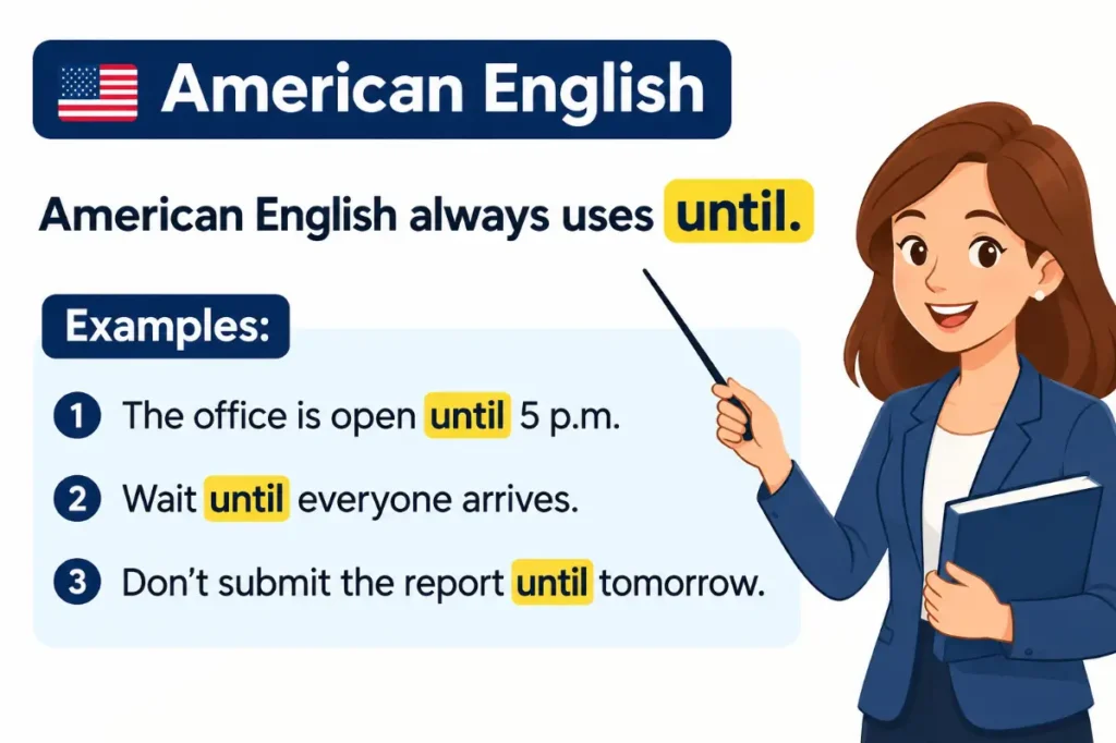 Until Or Untill In Different Types Of English