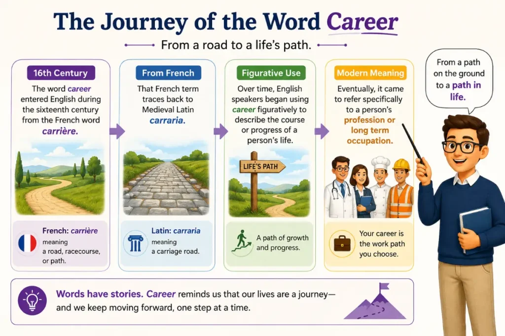 Carrer or Career Etymology and Word Origin