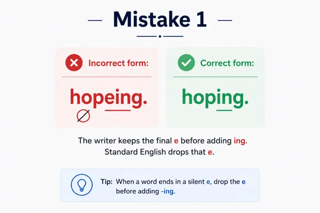 Common Mistakes And Misspellings
