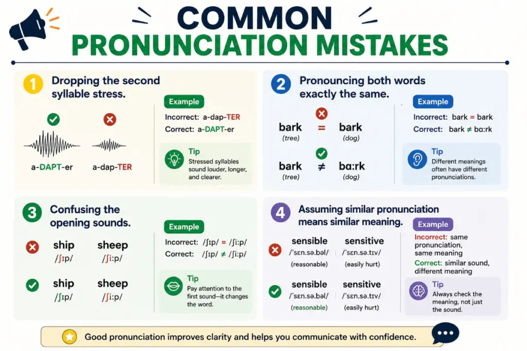 Common Pronunciation Mistakes