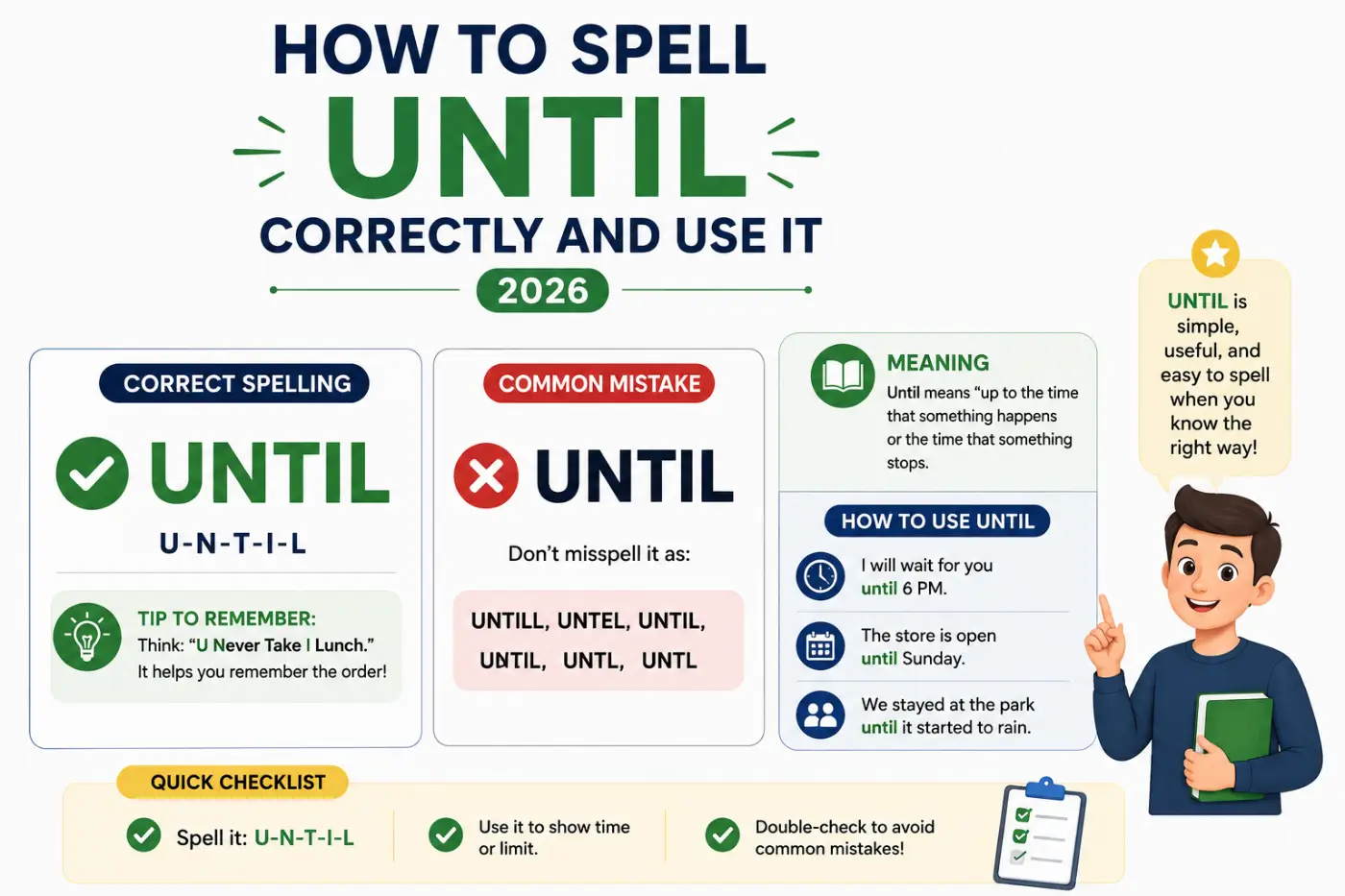 How to Spell Until Correctly and Use It 2026