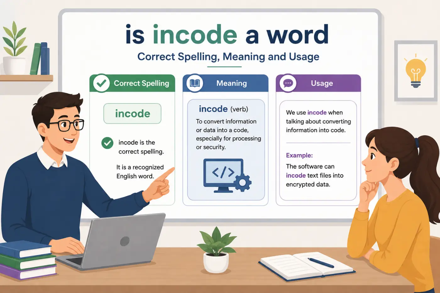 is incode a word Correct Spelling Meaning and Usage