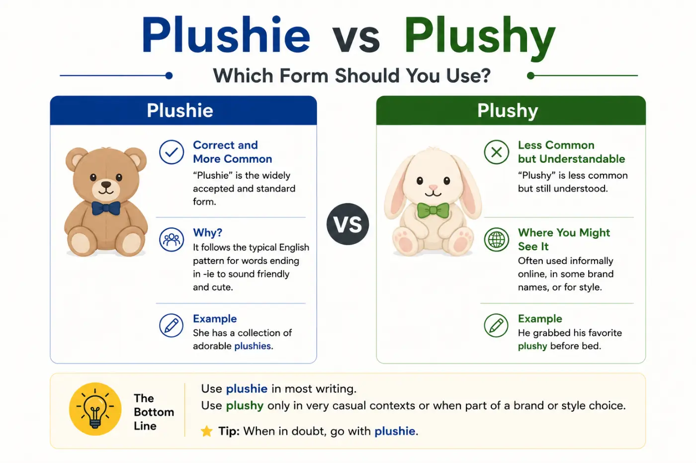 plushie vs plushy Which Form Should You Use